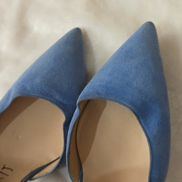Manolo Blahnik Tayler Suede Heels - Purple, Blue, - Picture 10 of 10
